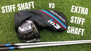 Extra Stiff Shaft vs Stiff Shaft - On Course Test !!!