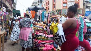 BACK INSIDE AFRICA MARKET KUMASI GHANA ASHANTI REGION