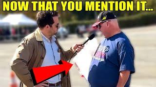 MAGA Man Suddenly Realizes He Looks Like a Complete FOOL