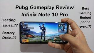 Infinix Note 10 Pro Pubg Gameplay Review - Heating issue..?? Battery Drain...??