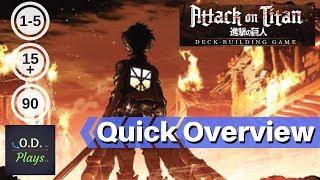 Attack on Titan Deck Building Game Quick Overview