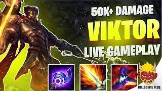 50K+- DAMAGE MONSTER VIKTOR! - Wild Rift HellsDevil Plus Gameplay