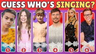 Guess who is singing?Salish Matter, Nidal Wonder, King Ferran, Dua Lipa,Mr beast#guesswhosinging