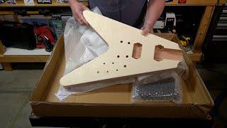 Pango Music Flying V Guitar Kit   EP 1   Unboxing and Review