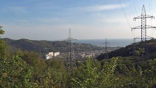 Lazarevskoye village from a height. Bald Mountain - the view is gorgeous!