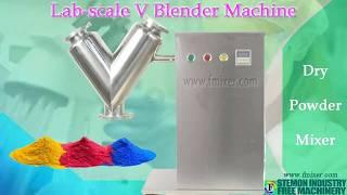 Lab scale V Blender Pharmaceutical small sample dry powder mixer machine