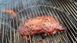 NY Strip on Weber Kettle