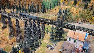 Beautiful Model Railroad HO Scale Gauge Train Layout at The Colorado Model Railroad Museum