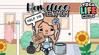 HOMELESS TEEN MOM  || *WITH VOICE* || Toca Boca Life Roleplay 🩵