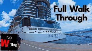 SUN PRINCESS - FULL Walk Through ALL Public DECKS 4 - 19 Glimpse Tour Whole BRAND NEW Cruise Ship