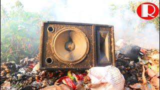 Restoration old broken abandoned speakers - Restore trademark popular music USA