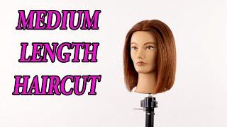 learn how to cut medium length hair step by step, easiest short haircut ever! #shorthair