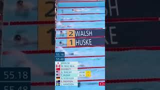 Torri Huske with the swim OF HER LIFE to take GOLD 