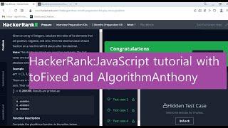 HackerRank: JavaScript toFixed() example