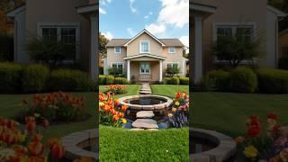 4 Perfectly Symmetrical Dream Houses with Flower Ponds 