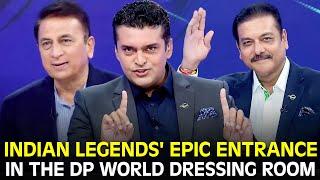 Memorable Welcome of Indian Legends in THE DP WORLD DRESSING ROOM Show | #ChampionsTrophy | ZA1K