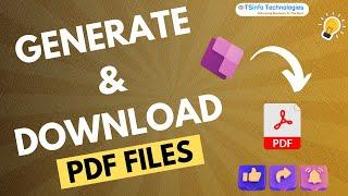 How to Generate, Open, and Download a PDF File From Power Apps | Generate PDFs from Power Apps