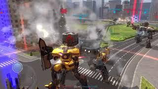 Hell burner is bugged.  No Weapons Needed. War Robots Test Server 3.5