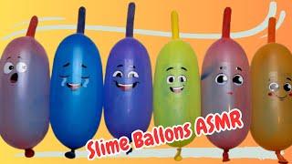 Fluffy Slime with Funny Balloons Satisfying ASMR | Mixing Things Into Slime 