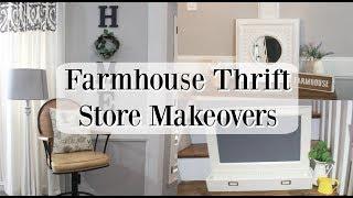 FARMHOUSE THRIFT STORE MAKEOVERS 2019 | TRASH TO TREASURE