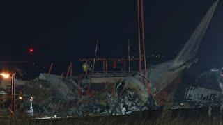 Wreckage of South Korea plane that crashed with 181 aboard | AFP