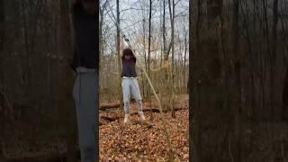 Building a survival shelter ️ #outdoors #survival