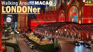 Walking Around Londoner Macao Wynn Palace to Parisian [Venetian]⁉️ Macau Cotai at night