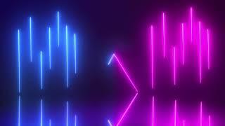 60:00 Minutes / Abstract Neon Glowing Lights Stage Video Background Loop 4k