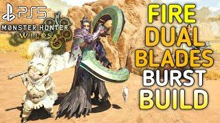 Fire Dual Blades Build MONSTER HUNTER WILDS Dual Blades Burst Build| MH Wilds Dual Blades Fire Build