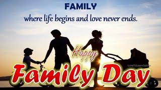 International Family Day Status 2024|Happy Family Day Whatsapp Status |International Day Of Families