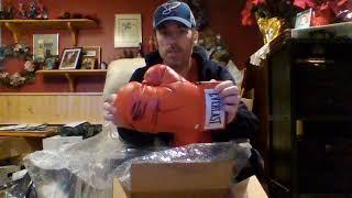 Mail day...unboxing a Mike Tyson autographed red Everlast Boxing glove from the Heavyweight Champion