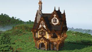 Huge medieval house - city hall in MINECRAFT