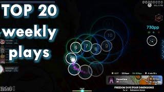 TOP Weekly osu plays