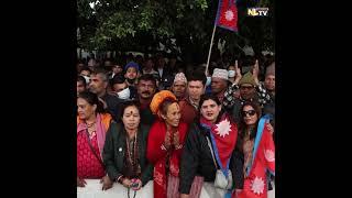 NEPAL FORMER KING GYANENDRA SHAH ARRIVES IN KATHMANDU WITH TIGHT SECURITY