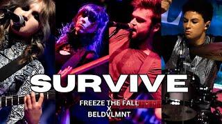 FREEZE THE FALL feat. BELDVLMNT - SURVIVE (The Warning Cover) LIVE | REACTION