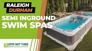 Semi-Inground Swim Spas | Like a Pool But BETTER!