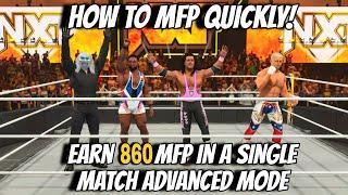 WWE 2K24 My FACTION HOW TO GRIND MFP QUICKLY! Earn 860 MFP in a single match  FINAL CHAPTER