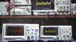 Intensity grading comparison of Rigols DS1104Z, DS2202,and Agilent DSOX3404