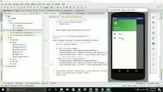 Navigation Drawer side menu Activity ANDROID STUDIO