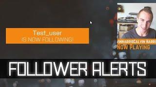 Custom Twitch Follower Alert for OBS with Nightdev