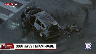 Fiery crash in southwest Miami-Dade under investigation