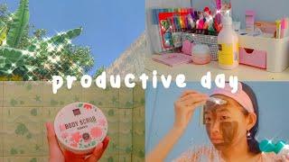 a day in my life : body care, mask time, etc  // indonesia