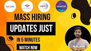 TCS, Wipro, Zeta Biggest Hiring Update | OFF Campus Drive For 2025, 2024, 2023, 2022 Batch | Fresher