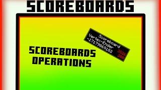 The Basics Of Scoreboard Operations