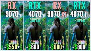 RX 9070 vs RTX 4070 SUPER vs RX 9070 XT vs RTX 4070 TI SUPER - Tested in 25 Games