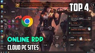 Top 4 *Online* RDP Cloud PC almost free️ || Open Computer from Web Browser