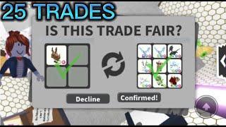 25 Trades in Adopt Me & NEON GINGERBREAD REINDEER EDITION