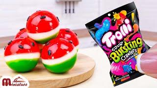  So Satisfying Miniature Trolli Watermelon Recipe | ASMR Cooking Mini Food