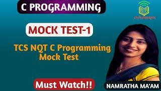 TCS NQT C Programming MOCK TEST Part1!