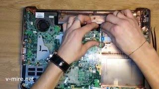 Как разобрать и почистить HP Pavilion dv6 1460 er